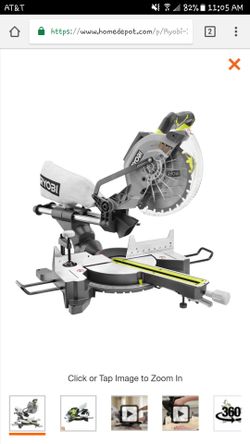 Ryobi 15amp 10inch blade mitersaw with laser