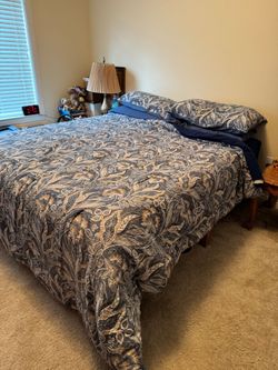 California KING Mattress w/ Wood Frame