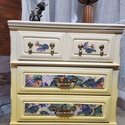 Bright Yellow Tropical Mini Dresser 