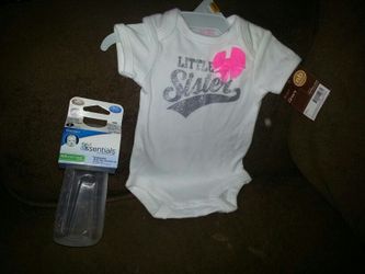 NEWBORN CARTER'S BODYSUIT &BOTTLE