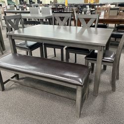 Dining Table Set With Bench