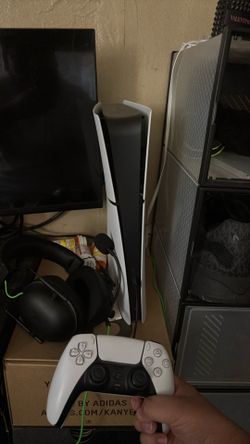 PlayStation 5 with monitor