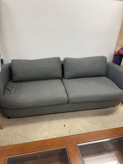 Gray sofa similar in style to the West Elm Haven model -  80” x 35” 