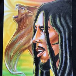Bob Marley Painting