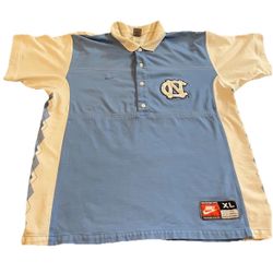 VTG Nike North Carolina Tar Heels UNC Basketball Warm Up Shooting Shirt XL