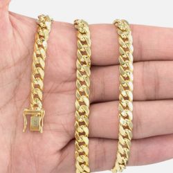 Miami Cuban Link Chain Bracelet 14k