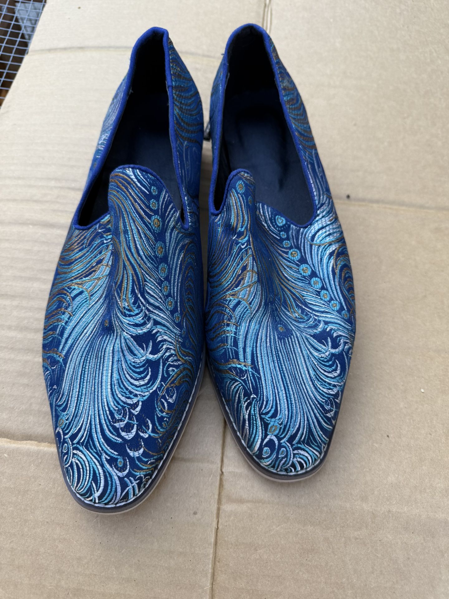 Men Peacock Shoes Size 14