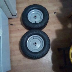 Set Of Two Lawn Mower Or Snowblower Tires