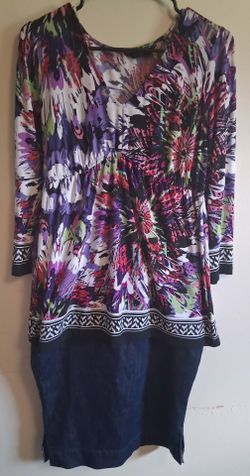 Floral Print Long Sleeve Dress