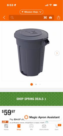 NEW Husky 55 gallon Trash Can
