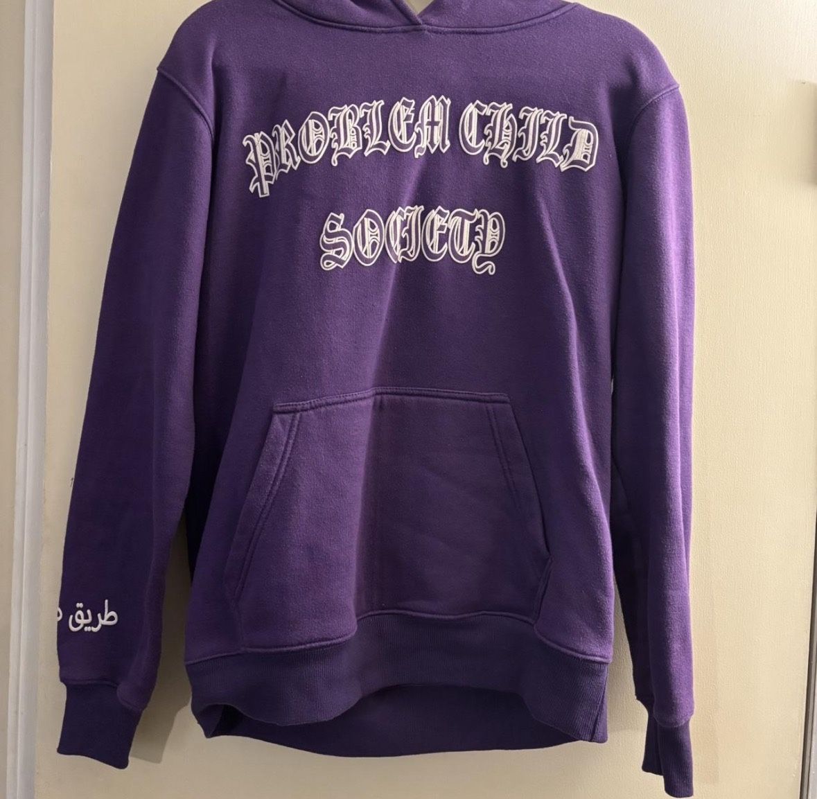 Purple graphic hoodie