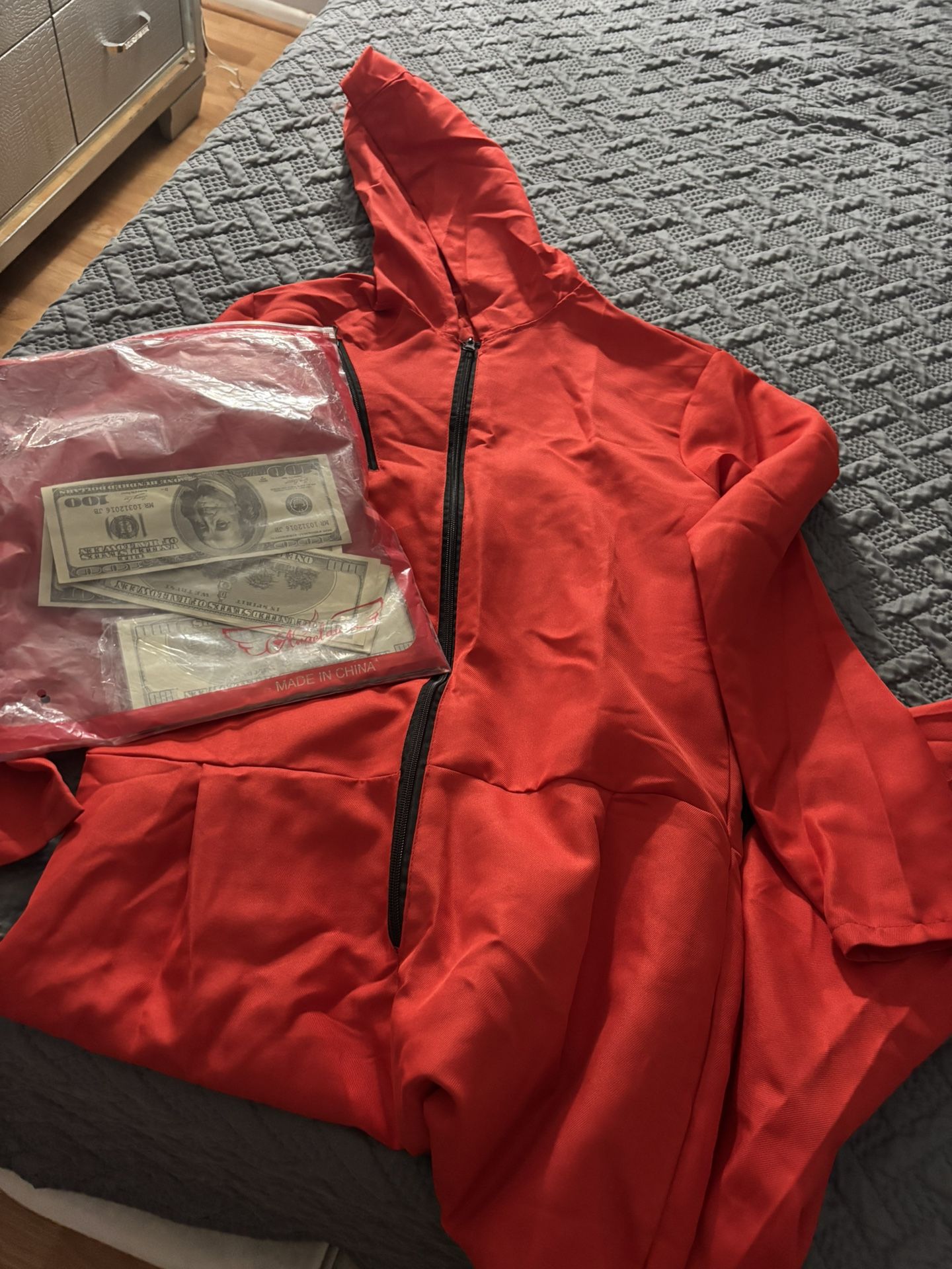 Money Heist Costume Adult Size Xs No Mask