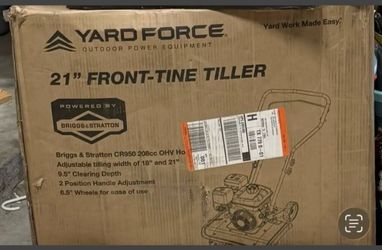 NEW!! Yard Force Tiller. Retail $699. Selling for $400