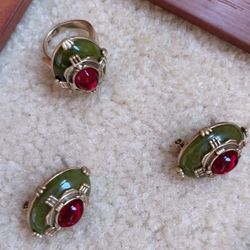 Earrings and rings