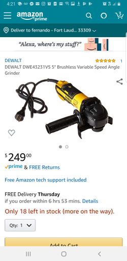 Dewalt grinder