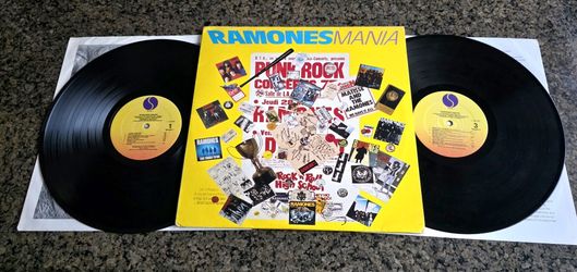 Ramones Mania 1988 Sire 25709-1 2 X LP Album Best Of Greatest Hit sterling Promo Rare Lp
