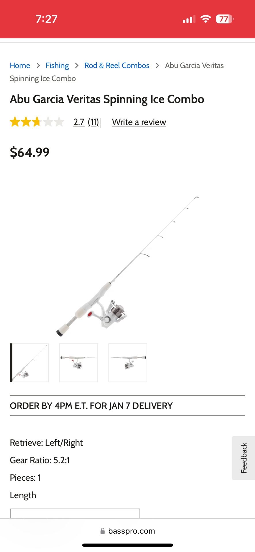 Abu Garcia Fishing Rod With Reel 