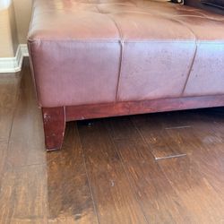 Leather Ottoman Couch 