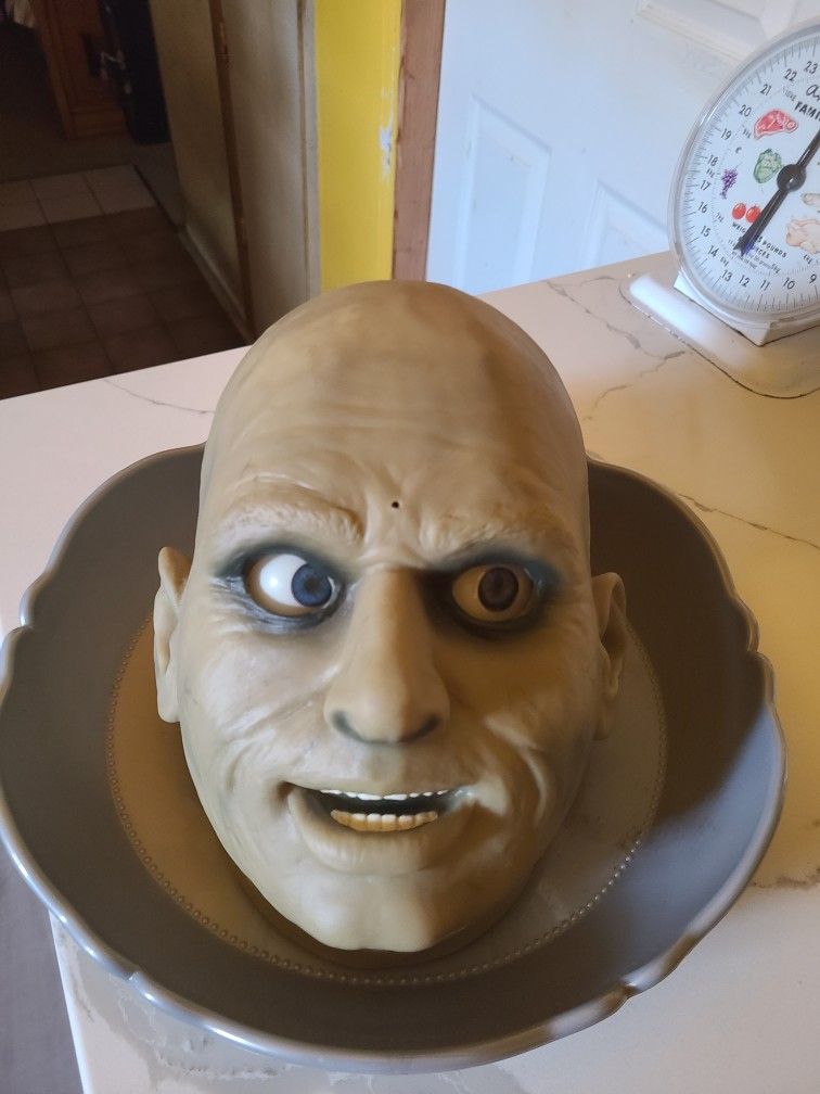 Halloween Talking Head Candy Dish 