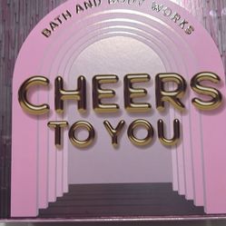 Bath & body Works, champagne, toast gift set