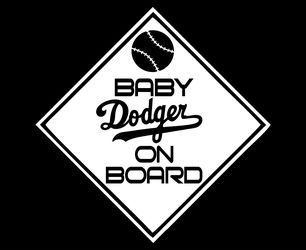Baby Dodger On Board Car Decal