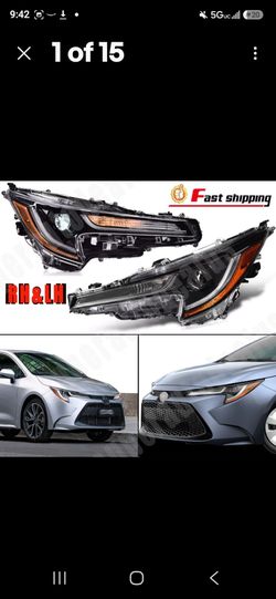 Front left head light assembly for 20-22 Toyota corolla