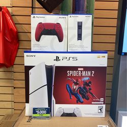 Playstation 5 Slim With Game , Xtra Controller , Charging Hub Combo 