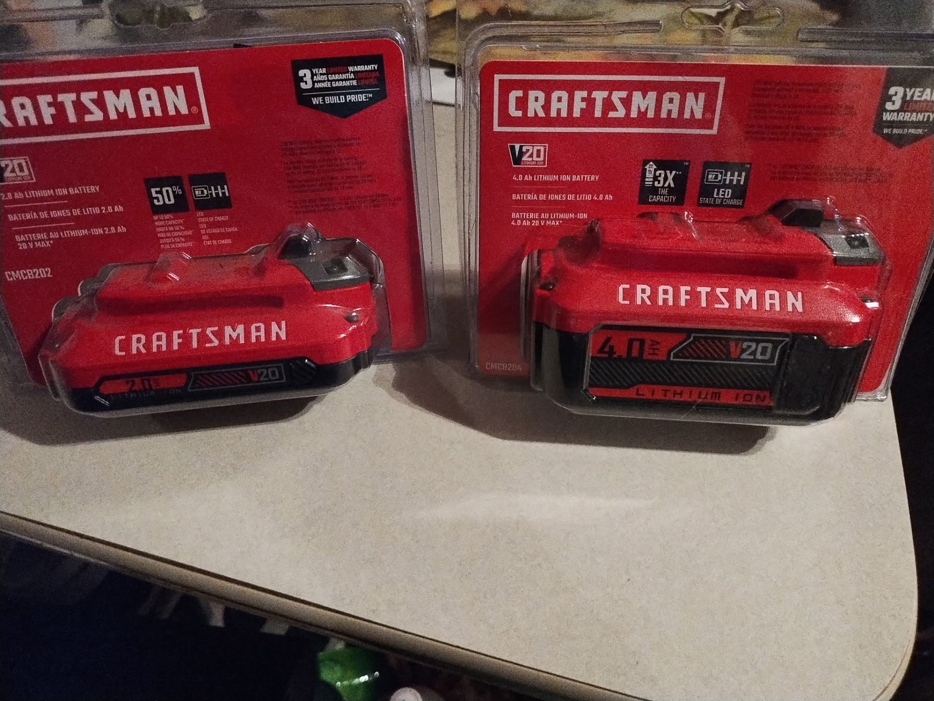 NEW CRAFTSMAN BATTERIES