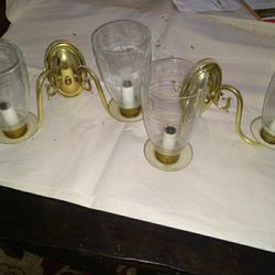 Used brass light fixture