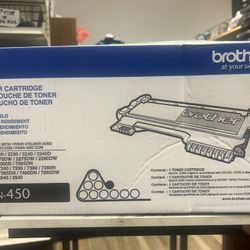 2x Brother TN-450 High Yield Toner Cartridges – New in Box