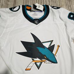 NEW Brent Burns San Jose Sharks Authentic Jersey Adidas $230 NHL HS1247 Size 56