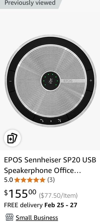 EPOS SP 20 ML Speakerphone For Lync & Mobile