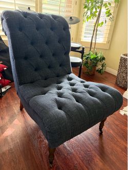Dark Blue Accent Chair