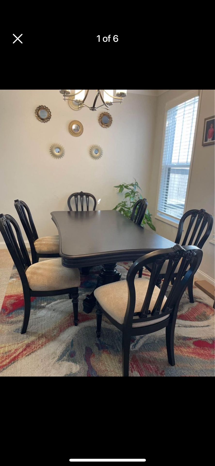 Dining Table Set (Table + 6 Chairs)