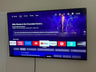 50" TCL Smart TV + Wall Mount Included