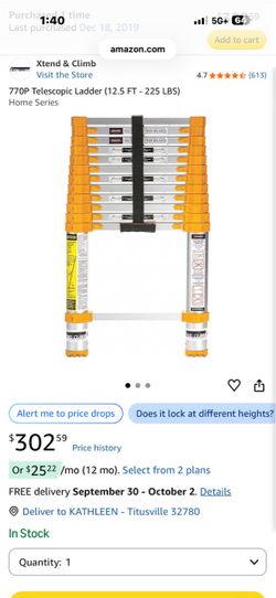 Telescopic Ladder & Protective Top Run Cover