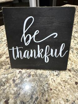 Thankful Sign 