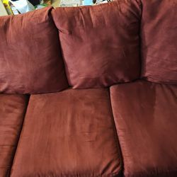 Red Sofa Couch $300