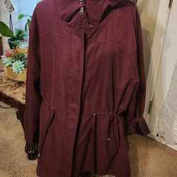Women's Maroon Anarok Coat