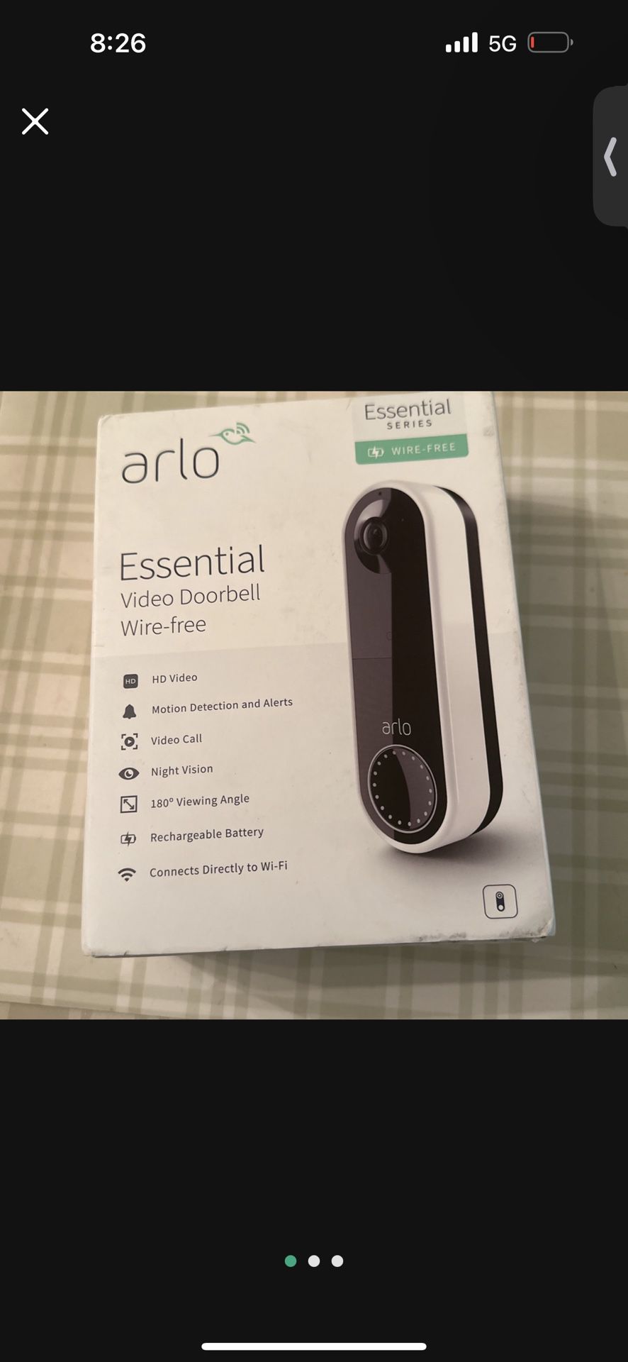 Arlo Wireless Doorbell Camera 