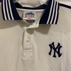 Vintage Adidas X N.Y Yankees Polo Shirt Size XXL 