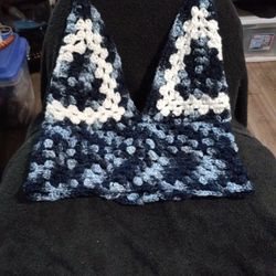 Jean Crochet Halter Top