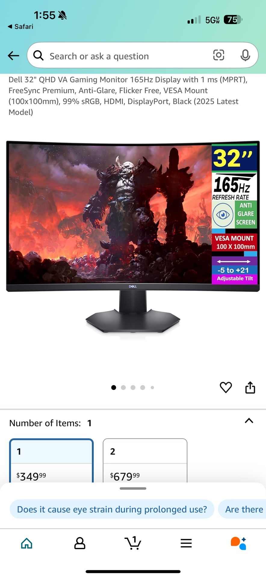 Curved Gaming Monitor