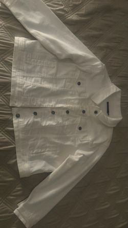 White jean jacket PXL