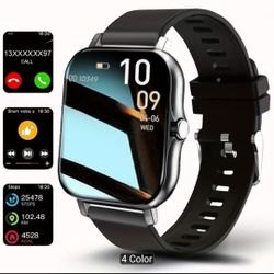 Black Smartwatch with Fitness Tracking