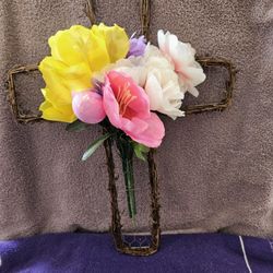 Crosses With Silk Like Flowers