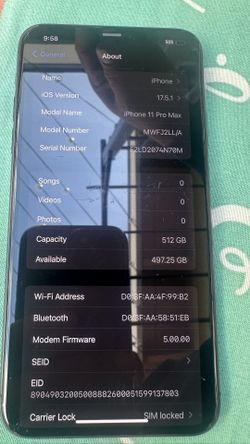 iPhone 11 Pro Max AT&T Or Cricket Only Like New Condition