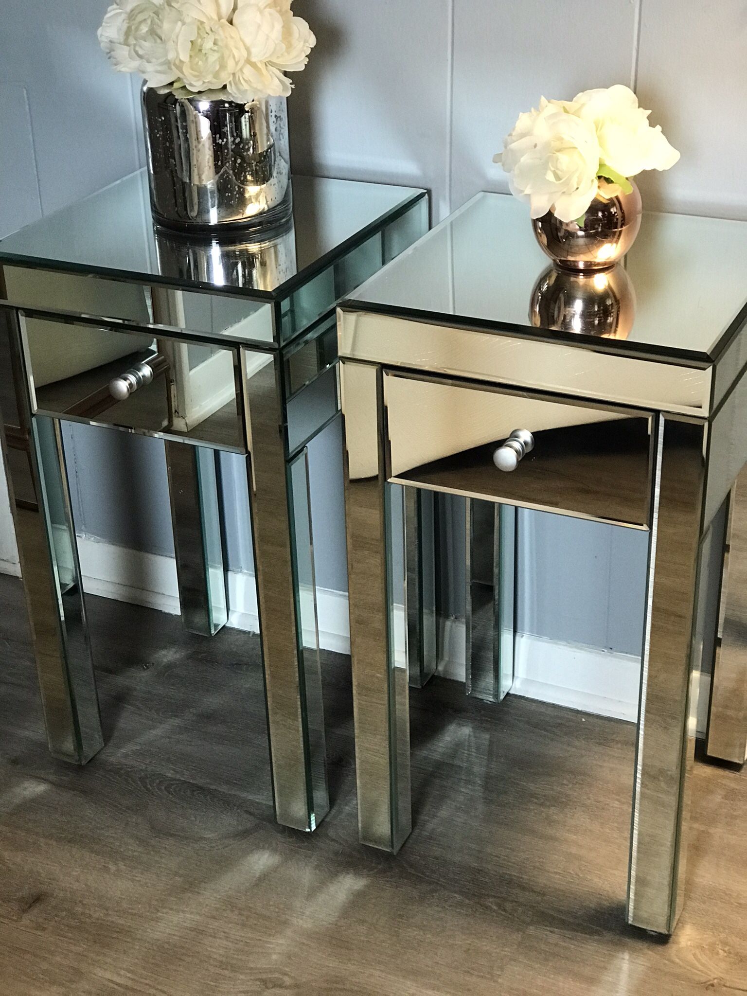 Mirrored Nightstands 