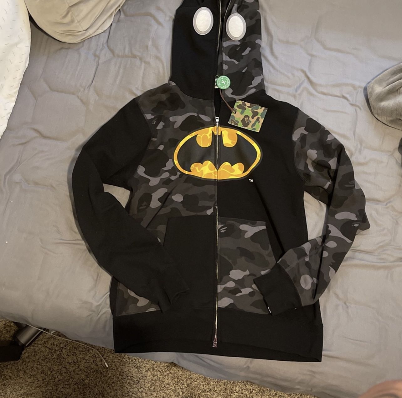 BAPE X Batman Full Zip Bape Hoodie