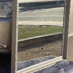 Vintage/ Antique Large Baroque Style Carved Wood Mirror